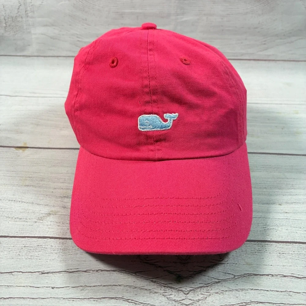 Vineyard Vines Baseball Hat Womens OS Raspberry Rose Pink Whale Logo Cap 2A1525